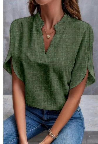 Blouse d'Été à Manches Courtes