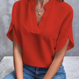 Blouse d'Été à Manches Courtes